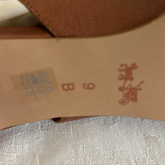 Coach Marietta Burnish Calf Turnlock Booties ginger color - Picture 5 of 9